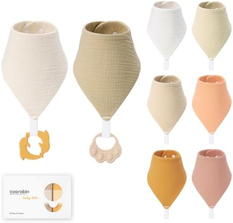 8-Pack Muslin Baby Bibs for Drooling and Teething by Unknown