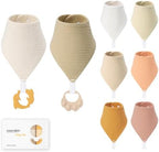 8-Pack Muslin Baby Bibs for Drooling and Teething by Unknown