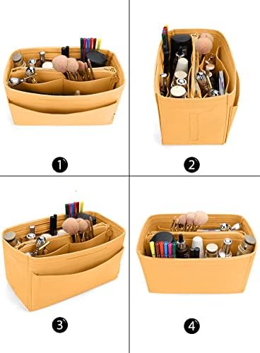 LEXSION Felt Purse Organizer Insert, Tote Bag Shaper Dividers - Image 5