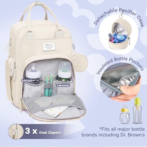 RUVALINO Baby Diaper Bag Backpack - Image 2
