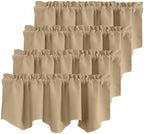 NICETOWN Biscotti Beige Room Darkening Window Valance by NICETOWN