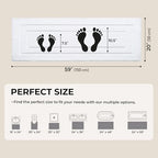 GRANNY SAYS White Bathroom Runner Rug 59" x 20", Soft Microfiber Bath Mat - Image 2
