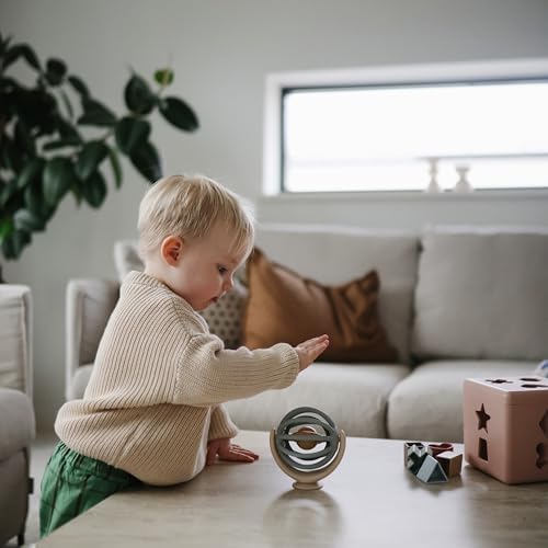 mushie Suction Spinner Ball Toy | Toddler Sensory Toys - Image 4