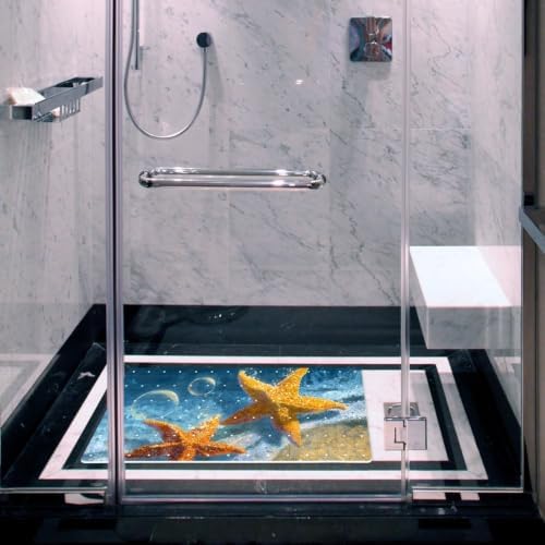 Shower Mat Non Slip, Beach Starfish Anti Slip Bath Mat - Image 6
