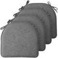 TushGuard Chair Cushions, 4 Pack Memory Foam Chair Pads by TushGuardSeatCushonsPillows
