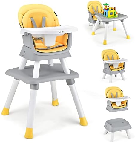 BABY JOY Baby High Chair, 8 in 1 Convertible Highchair by BABYJOY