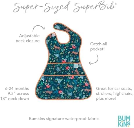 Bumkins Bibs for Girl or Boy, SuperBib Baby and Toddler for 6-24 Months - Image 5