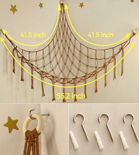 mirolam Stuffed Animal Hammock-Large Stuffed Animal Net - Image 6