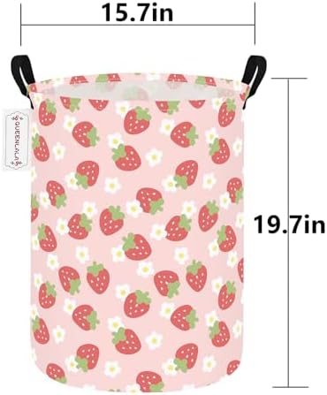 Foldable Waterproof Round Fabric Laundry Basket Home - Image 2
