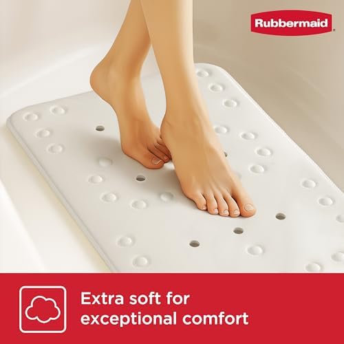 Rubbermaid Soft Foam Tub Mat, Non-Slip Bath Mat - Image 4