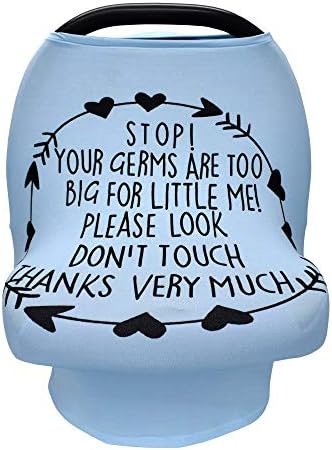 Metplus Baby Car Seat Cover, No Touch Sign Carseat Canopy & Nursing Covers by Metpus
