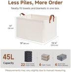 StorageWorks Closet Storage Baskets, Natural Color, Extra Large - Image 6