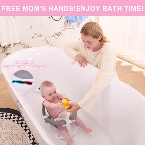 Baby Bath seat for Babies 6 Months & up, 360° Stable Toddler Bath Chair - Image 2