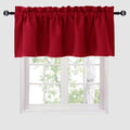 Hiasan Red Valance Curtains for Window 42 x 18 Inches 1 Panel by Hiasan