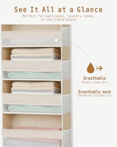 KMSCO Over The Door Organizer 6 Large +13 Mesh Side Pockets - Image 5