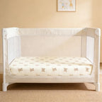 Organic Pack and Play Sheets Fitted 38”x26” 100% Muslin Cotton, Mini Crib - Image 2