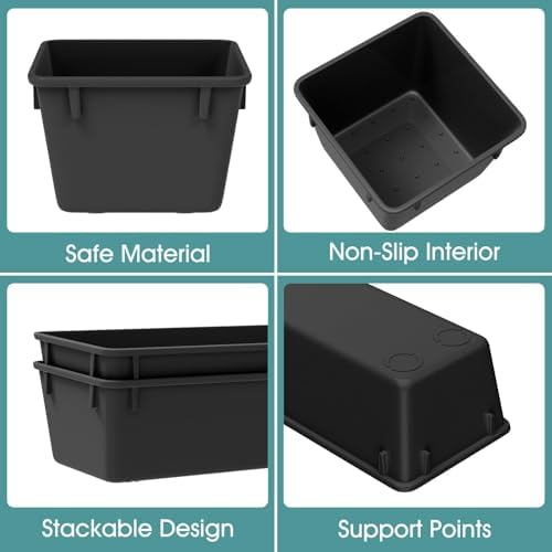 25 PCS Plastic Drawer Organizer Set, Makeup Organizers and Storage Bins - Image 3