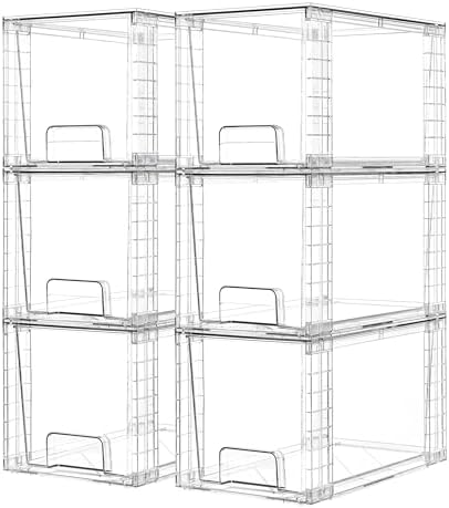 Vtopmart 6 Pack Large Stackable Storage Drawers by Vtopmart