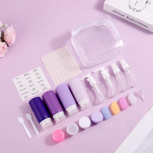 Muslish 21 Pack Travel Bottles for Toiletries, Leak-Proof TSA Compliant - Image 6