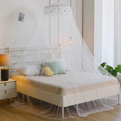 Mosquito Net Bed Canopy for Girls Dome Bed Curtains Tent Twin Queen Size - Image 4
