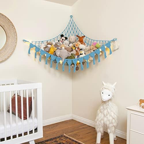 Abby Baby Extra Large Stuffed Animal Storage Hammock Corner - Image 2