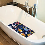 Bathtub Mat Non Slip 26.8x15.1 Inch, Underwater Fish Pattern Shower Mat - Image 5