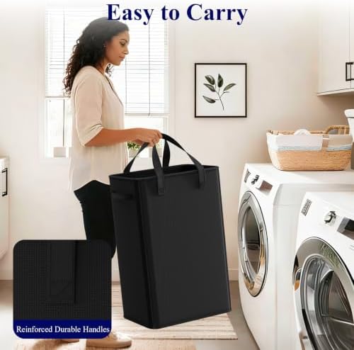Optish 75L Slim Laundry Hamper, Large Laundry Basket - Image 5