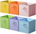 Cupic Cupid 6-Pack 13x13 Storage Cubes, Cube Organizer Bins, Pastel Colors by CupicCupid