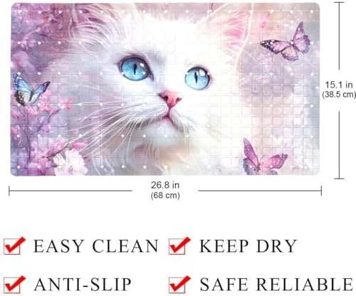 Non Slip Shower Mat Bathtub Mat 15.1x26.8 Inch, Quick Dry Bath Mat - Image 4