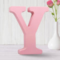 AOCEAN 6 Inch Pink Wood Letters Unfinished Wooden Letters by AOCEAN