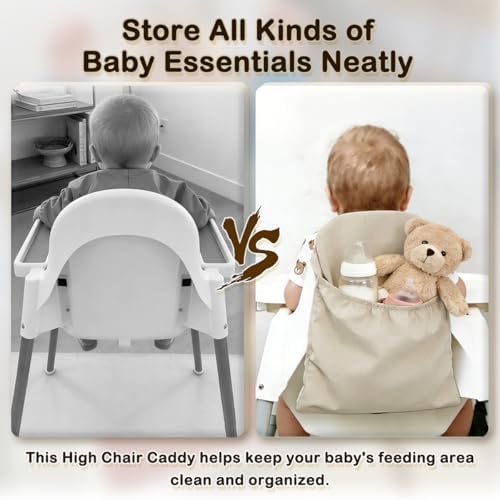 High Chair Handy Pocket Pouch for IKEA Antilop Highchair Caddy Organizer - Image 2