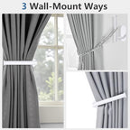 4pcs Curtain Holdbacks, Screw-in Curtain Tiebacks Curtain Tie Backs Curtain - Image 5