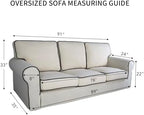 PureFit Waterproof Oversized Couch Cover Slipcovers - Image 6