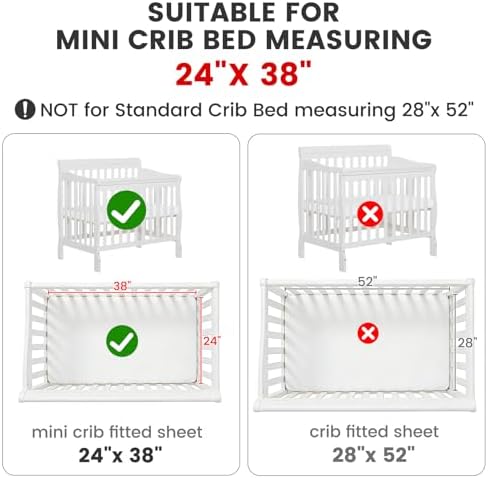 Mini Crib Bedding Set Boy, 3 Piece Baby Bedding Set Nursery Bedding Set Elephant - Image 4