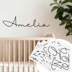 Boao Personalized Name Letter Wall Decal, lassic Cursive by Boao