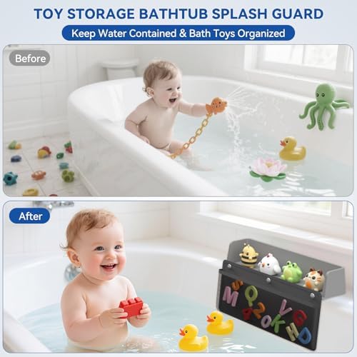 Silicone Bathtub Splash Guard 2-Pack - Image 5