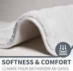 GRANNY SAYS White Bathroom Rugs Set 2 Piece, Non Slip Microfiber Bath Mats - Image 5
