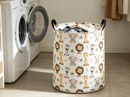 Kids Laundry Basket Animal Hamper - Image 3