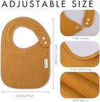 Muslin Baby Bibs for Drooling and Teething, Bibs for Boys Girls - Image 6