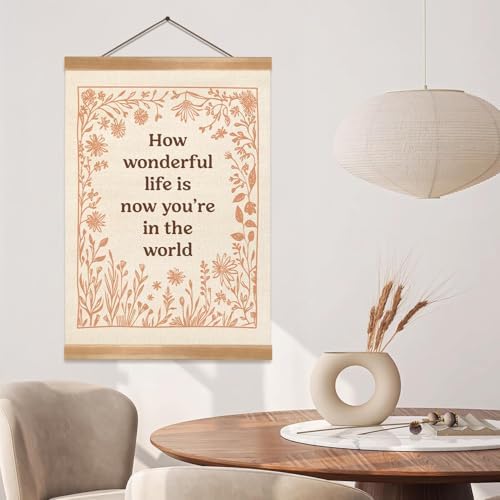ZTGDA How Wonderful Life is Now Wall Art Decor, Boho Floral Wall Art Poster - Image 7