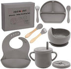 100% Silicone baby feeding set, BPA free Baby dishes set by Dormlony