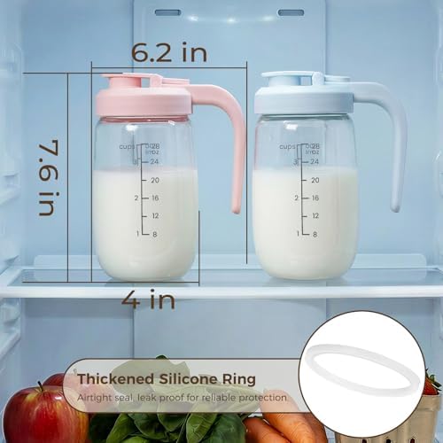 2 Pack Breast Milk Pitcher 32 OZ, Heat & Cold Resistant, Sudden Temperature Safe - Image 6
