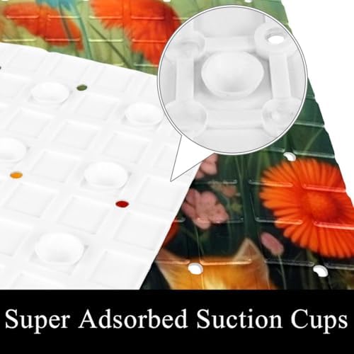 Non Slip Bathtub and Shower Mat 26.8x15.1 inch, Bath Mat - Image 3