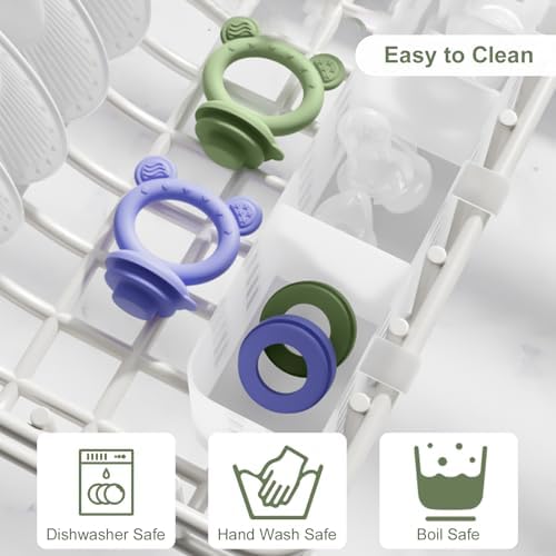 Baby Breastmilk Popsicle Molds & Baby Fruit Feeder, Infant Food Freezer Tray - Image 7