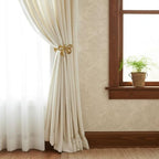 Brass Curtain Holdbacks Gold Curtain Tieback Curtain Holders Backs Wall Hooks - Image 3