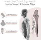 FLORICH 2-in-1 Memory Foam Car Seat Lumbar Support - Image 2