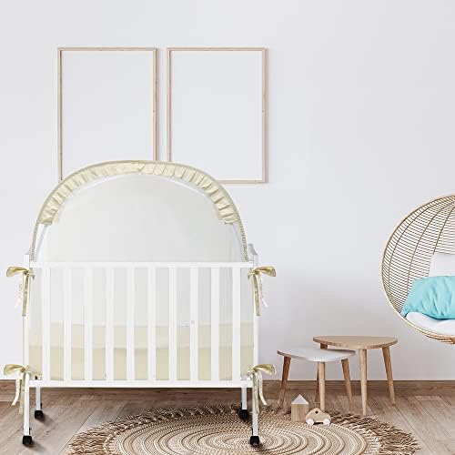 L RUNNZER Pack N Play Tent, Baby Crib Tent to Keep Baby from Climbing Out - Image 7