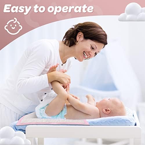 80 Count Disposable Baby Changing Pads, 18”x18” Pink – Super Absorbent - Image 3