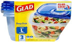 Glad GladWare Deep Dish Food Storage Containers, 64 Oz - Image 2