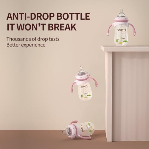 Oberni Baby Bottles, Weighted Straw Toddler Milk Bottles - Image 7